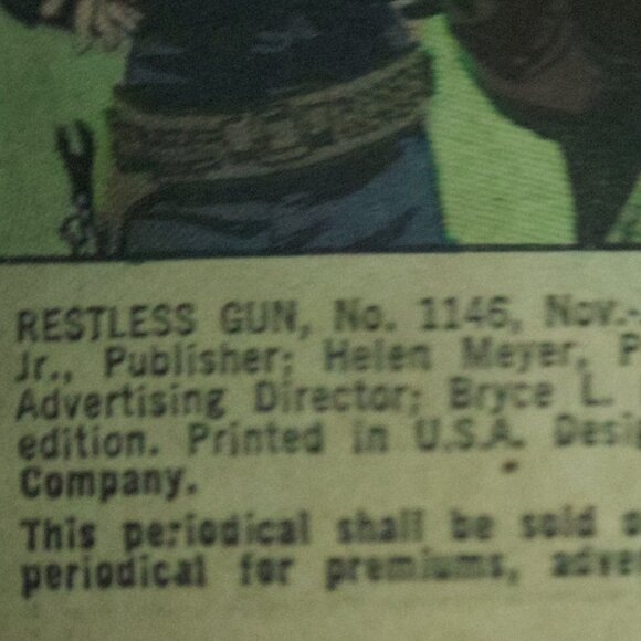 Rare Vintage "Restless Gun" Comic Book Published in 1961 - Picture 2 of 6